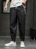 Casual Patchwork Elastic Leg Cuff Jeans