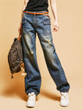 High Waist Autumn Bloomers Jeans For Women