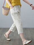 Thin Cotton Linen Oversized Harem Ladies Pants