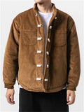 Men's Fashion Warm Corduroy Coat for Winter