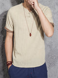 Loose Simple Cotton Linen Shirts