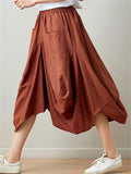 Women's Beautiful Linen Bloomer Skirts with Big Pockets