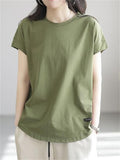Essential Summer Pullover Simple Daily Wear Shirts For Women