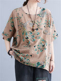 Casual Loose Printed Half Sleeve T-Shirts