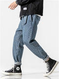 Men's Japanese Style Stripe Jeans