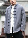 Men's Comfy Full Button Linen Shirts