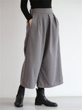 Women's Leisure Pure Color Oversized Wide Leg Pants