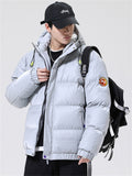 Thickened Street Fashion Glossy Hooded Down Jacket Men's Coats