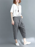 Casual Loose Stripe Harem Pants