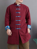 Vintage Chinese Medium Type Casual Men's Coats