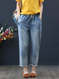 Large Size Elastic Retro Women's Jeans