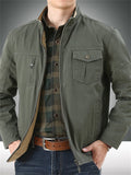 Men's Loose Stand Collar Cool Coats