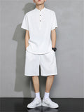 Men's Summer Vintage Cotton Linen Outfits