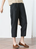 Cotton Linen Loose Long Pants For Women