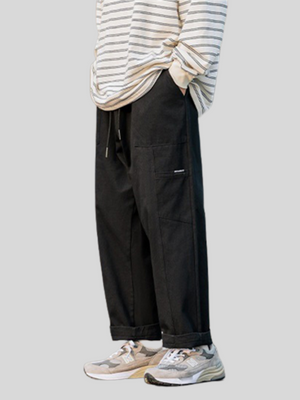 Men's Korean Style Autumn New Cargo Straight Leg Long Pants