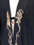 Men's Cool Dragons Embroidered Linen Jacket