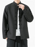 Comfort Trendy Stand Collar Jacquard Jackets for Male