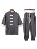 Chinese Style Summer Linen Sets for Men