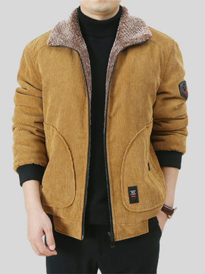 Winter Solid Color Casual Short Coats For Men