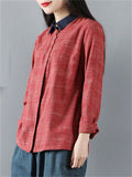 Comfy Simple Cotton Shirts For Lady