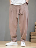 Men Elastic Waist Casual Loose Pants