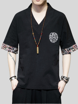 Hanfu Embroidered Loose New Design Men's Shirts