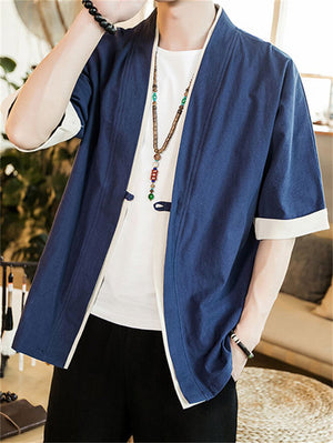 Cissot Asian Style Half Sleeve Casual Shirt