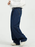 Loose Casual Ankle Length Wide Leg Men's Jeans