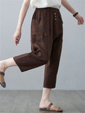 Thin Cotton Linen Oversized Harem Ladies Pants