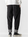 Fashion Cozy Rolled Edge Corduroy Pants for Men