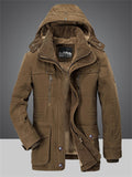 Best Winter Windproof Padded Mid Length Warm Men's Coats