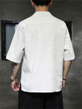 Chinese Hanfu Embroidered Popular Men's Shirts