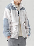 Male Newest Splice Lamb Cashmere Cozy Cotton Coats