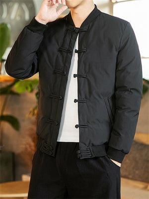 Men's Tang Suit Style Winter Coat