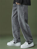 Spring Casual Long Pants Straight Jeans