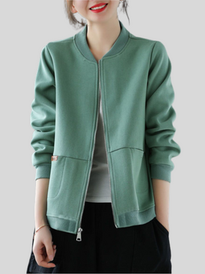 Fashion Zipper Casual Women Jackets