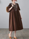 Women's Vintage Cotton Linen Dresses