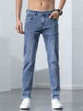 Korean Style Stretch Modern Slim Fit Men's Jeans