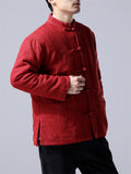 Winter Linen Cotton New Chinese Style Coats For Men