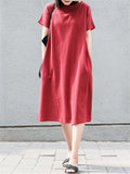 Simple Elegant Solid Color Long Dresses For Women