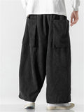 Cissot Casual Corduroy Straight Wide Leg Pants