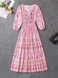 Female Spring Autumn Bohemia Style Dresses