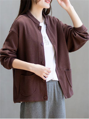 Cotton Comfy Stylish Loose Jackets For Women