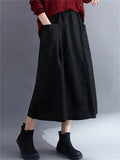 Large Size Literary Linen Women's Skirts