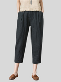 Cotton Linen Loose Long Pants For Women