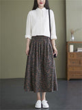 Summer Breathable Simple Medium Long Women's Skirts