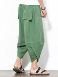 Drawstring Loose Fashion Pants With Pockets