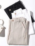 Cotton Linen Summer Thin Pants For Ladies