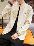 Spring Style Simple Crane Cool Men's Jackets