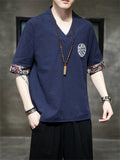 Hanfu Embroidered Loose New Design Men's Shirts